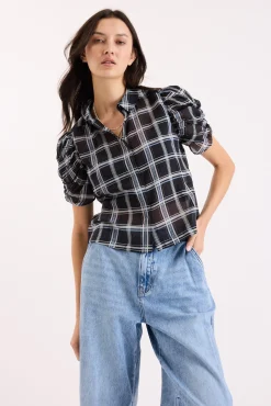 Isabella Ruched Sleeve Top