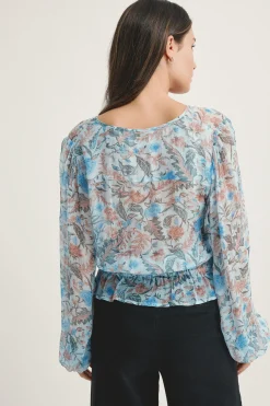 Joan Button Front Blouse