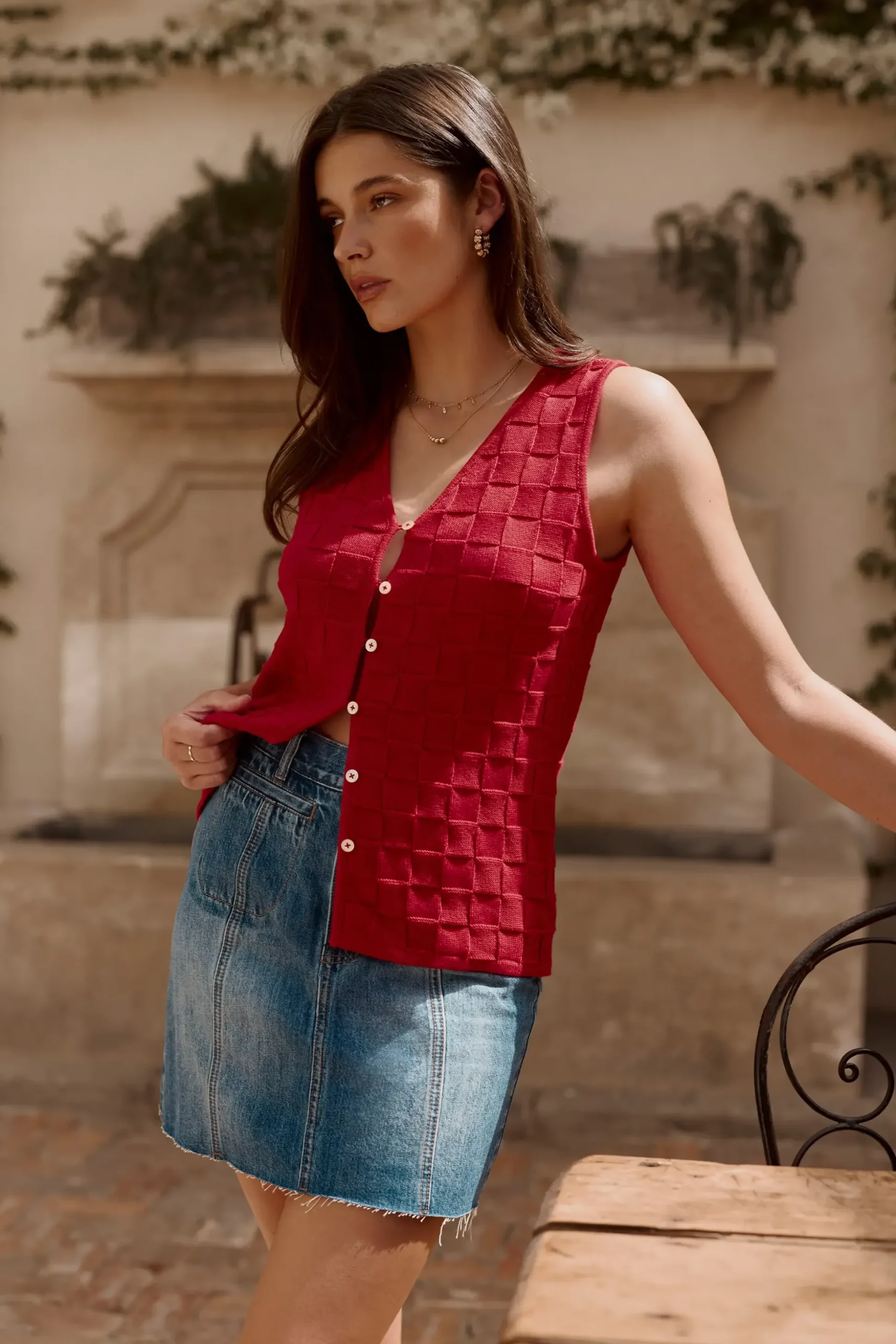 Killarney Denim Mini Skirt