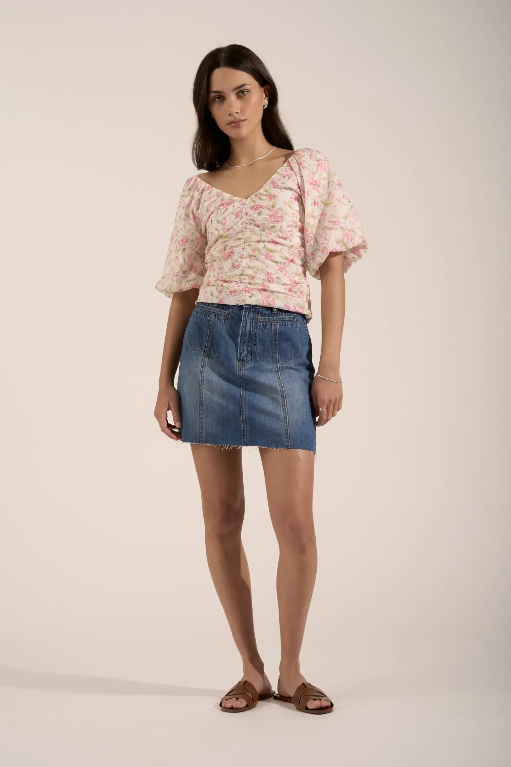 Killarney Denim Mini Skirt