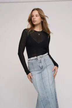Lola Ladder Knit Layering Top
