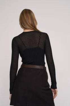 Lola Ladder Knit Layering Top