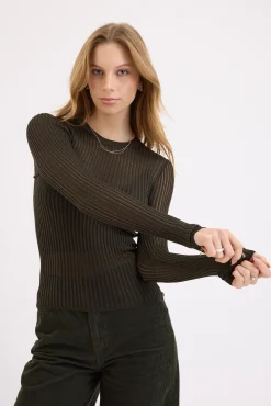 Lola Ladder Knit Layering Top