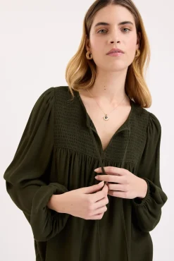 Lorelai Shirred Detail Blouse