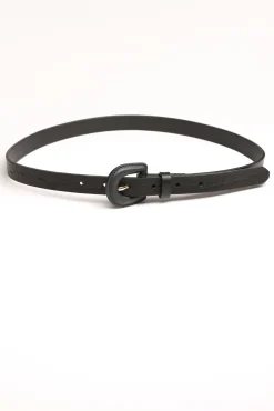 Lucia Skinny Covered Buckle Belt