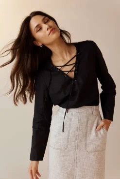 Lucia Tie Detail Top