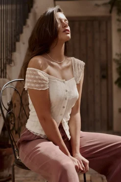 Lulu Lace Detail Top