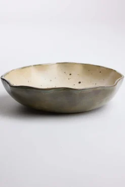 Magnolia Lane Ruffled Edge Salad Bowl