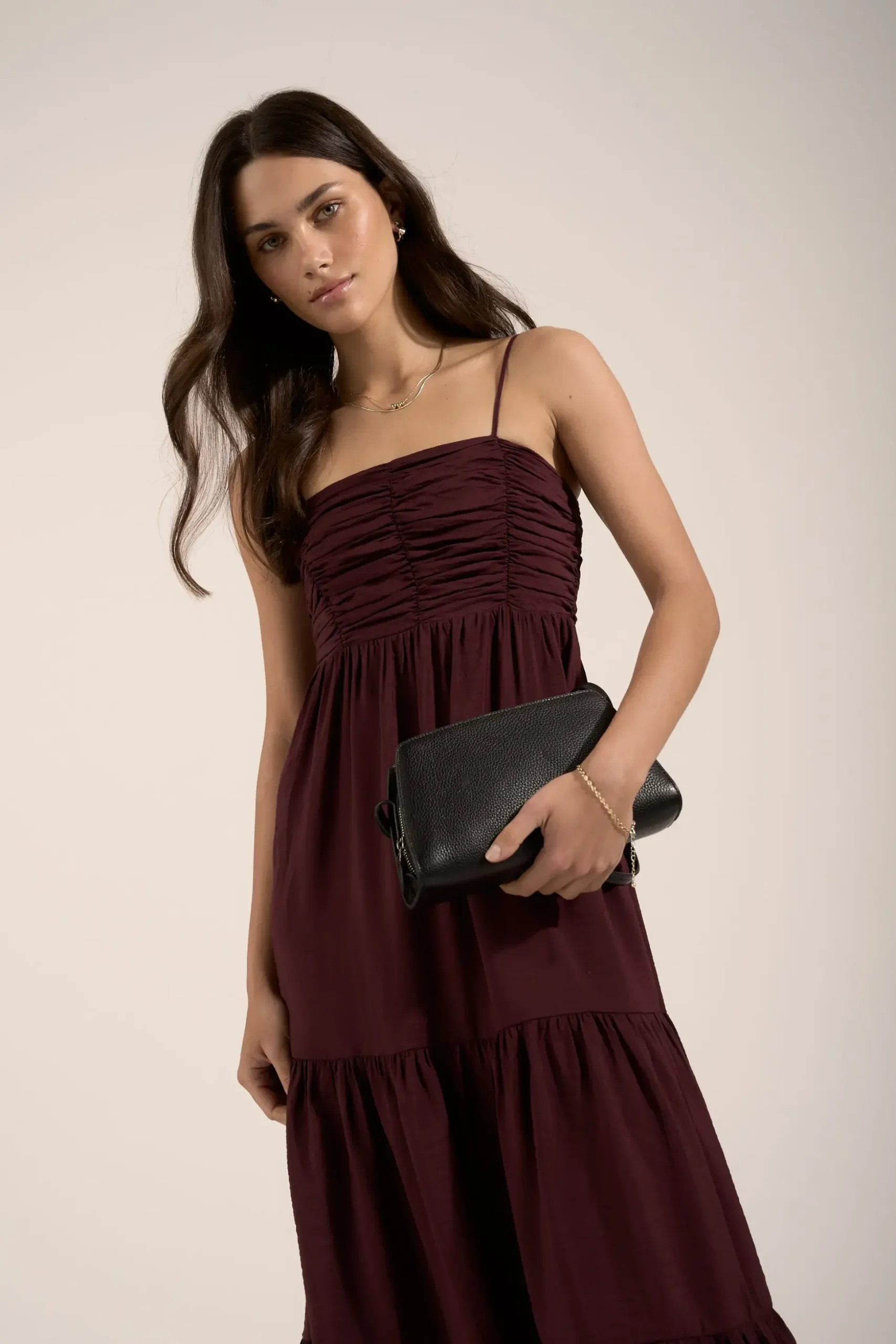 Paloma Pleat Detail Dress