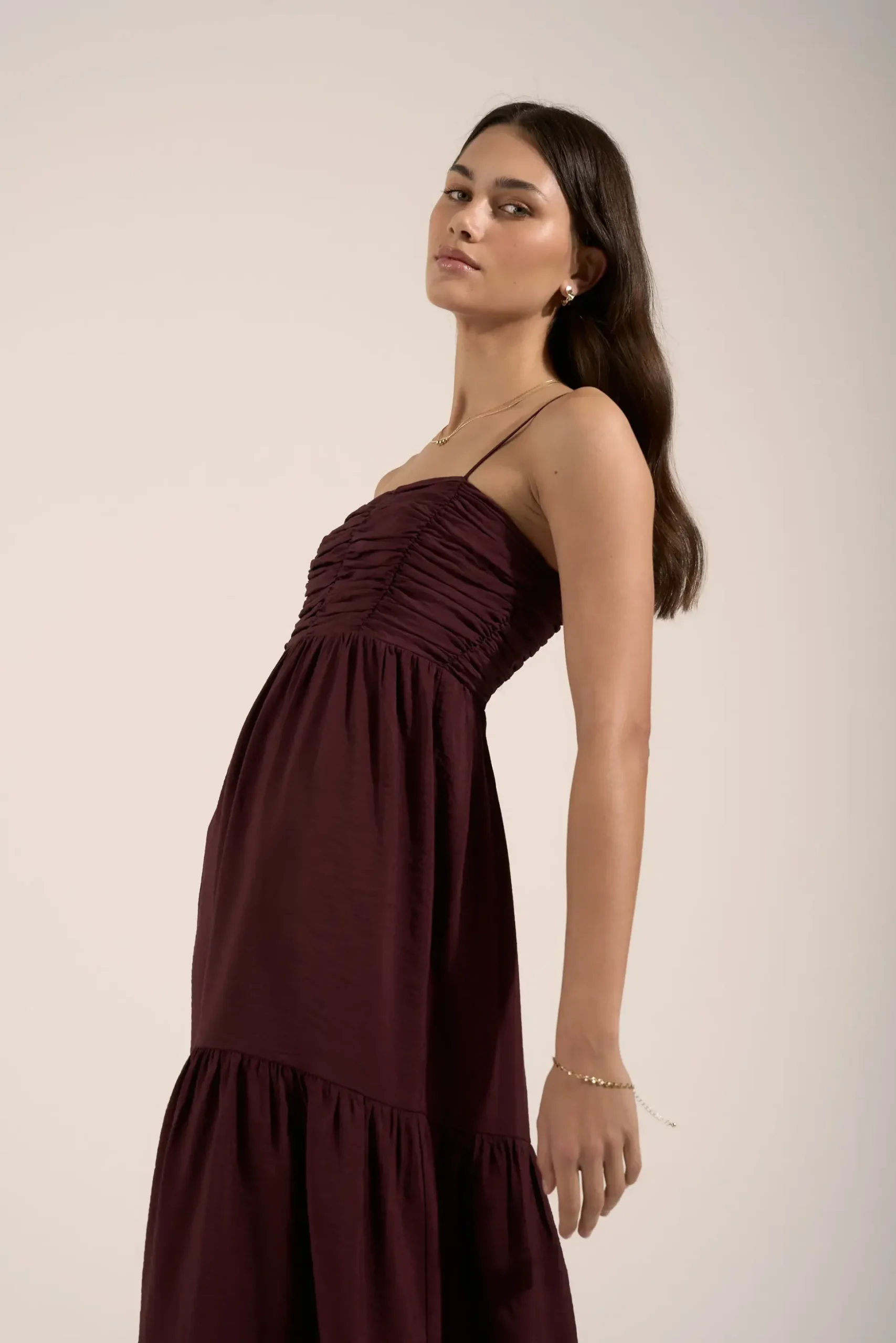 Paloma Pleat Detail Dress