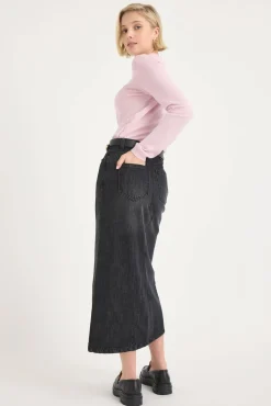 Paris Maxi Denim Skirt