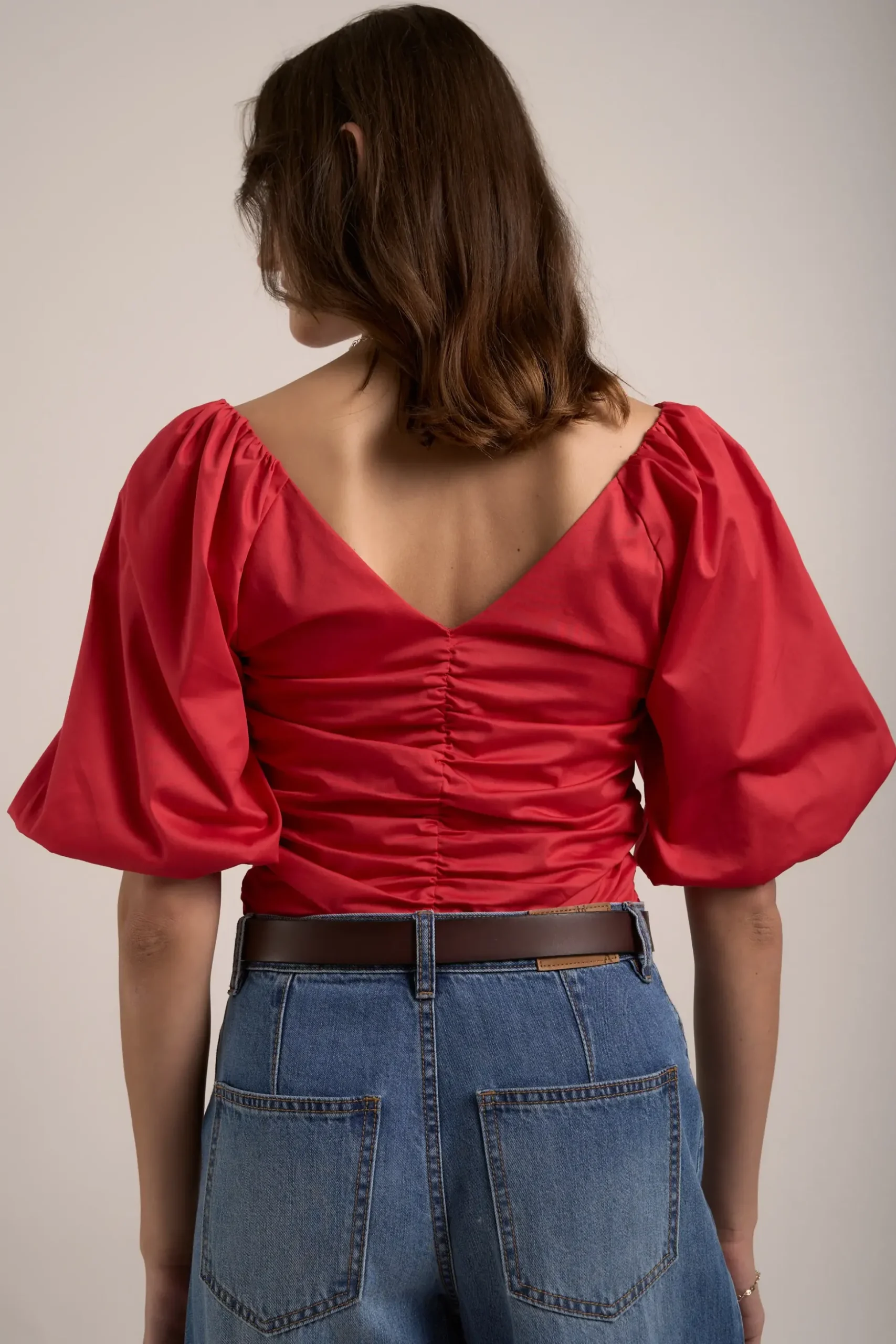 Petal Puff Detail Blouse