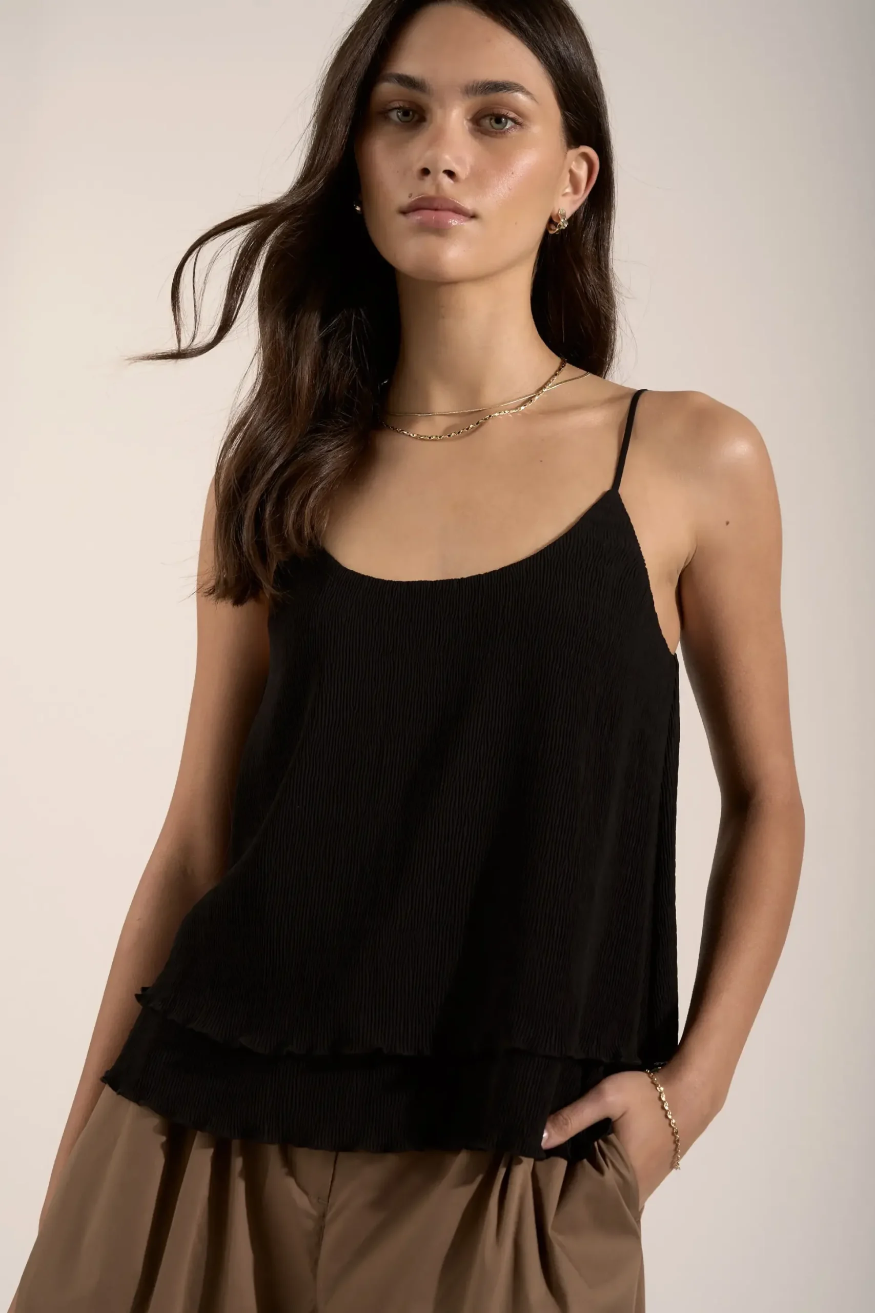 Polly Pleat Detail Top