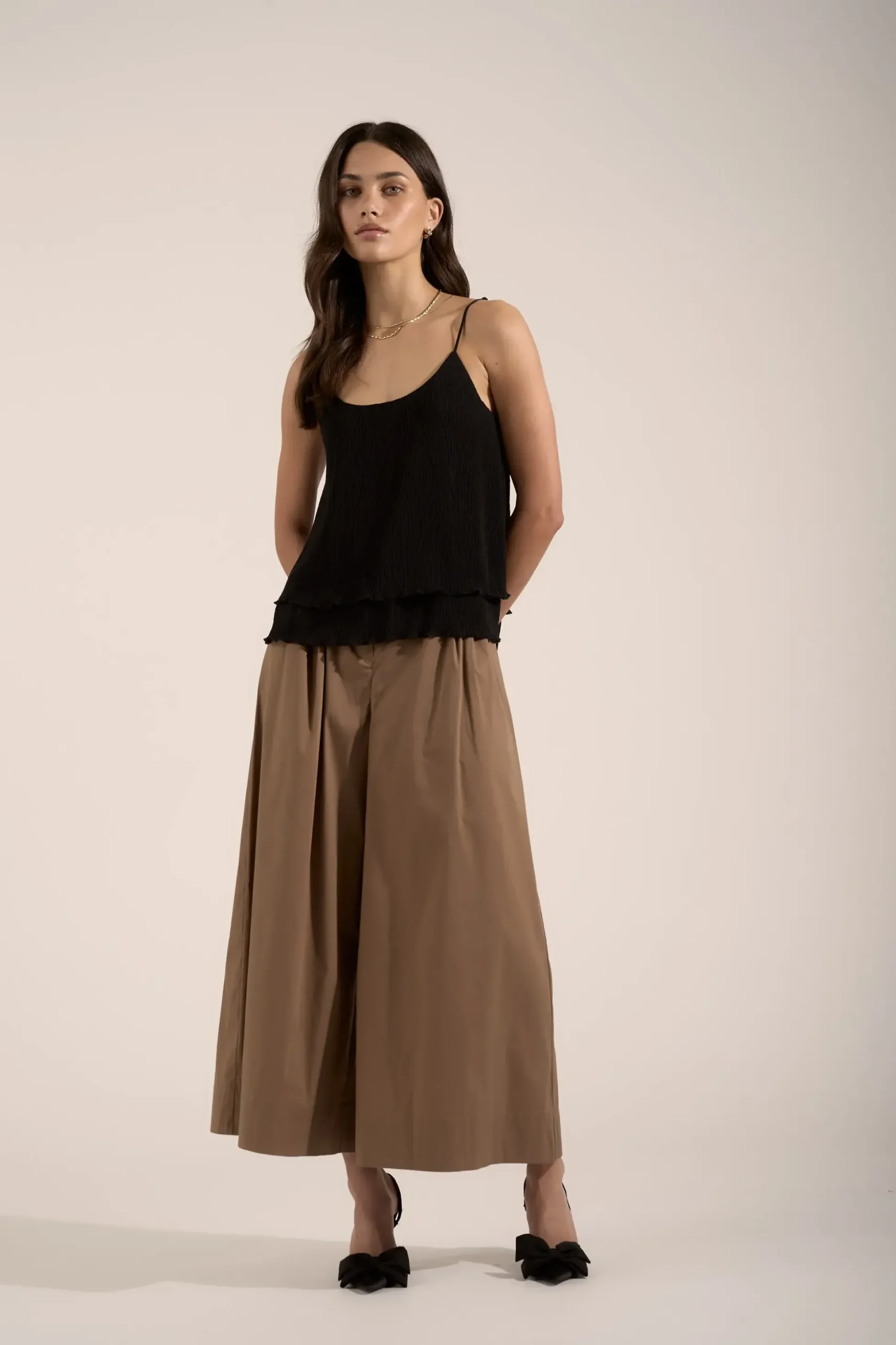 Rhiannon Pleat Detail Trouser