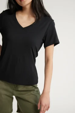 Riley Short Sleeve V Neck Tee