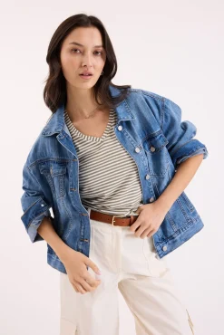 Riley Short Sleeve V Neck Tee