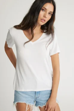 Riley Short Sleeve V Neck Tee