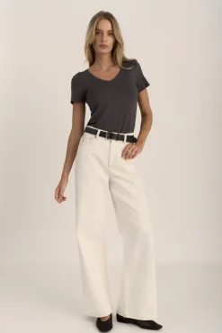 Riley SS V Neck Tee
