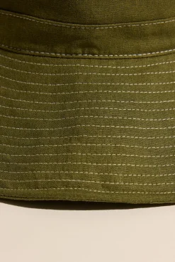 Rochelle Contrast Stitch Bucket Hat