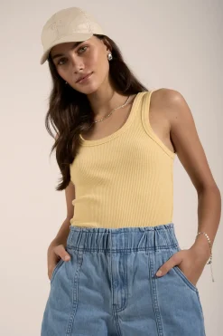 Sophie Organic Cotton Ribbed Tank