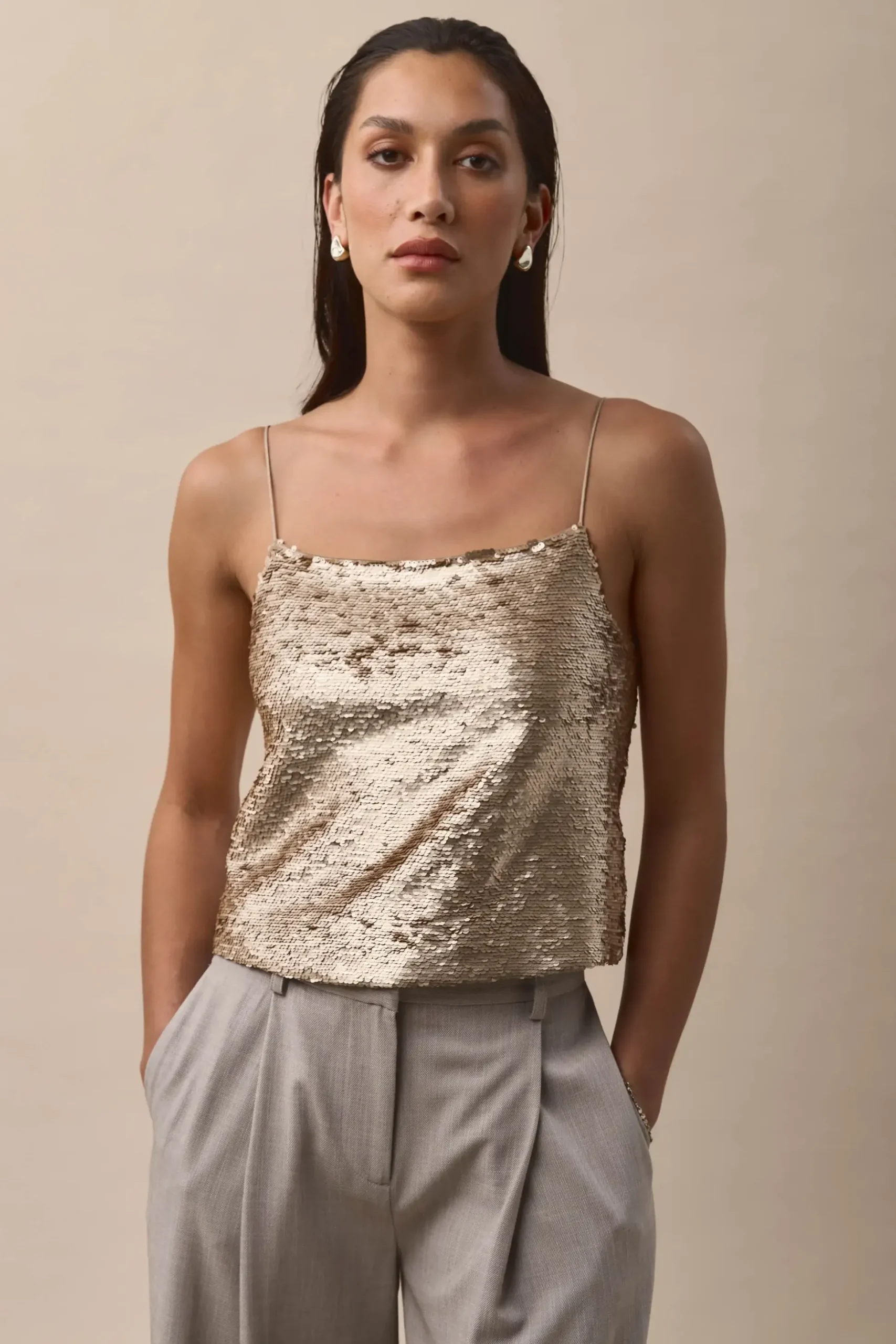 Studio. M Glitz And Glam Sequin Tank