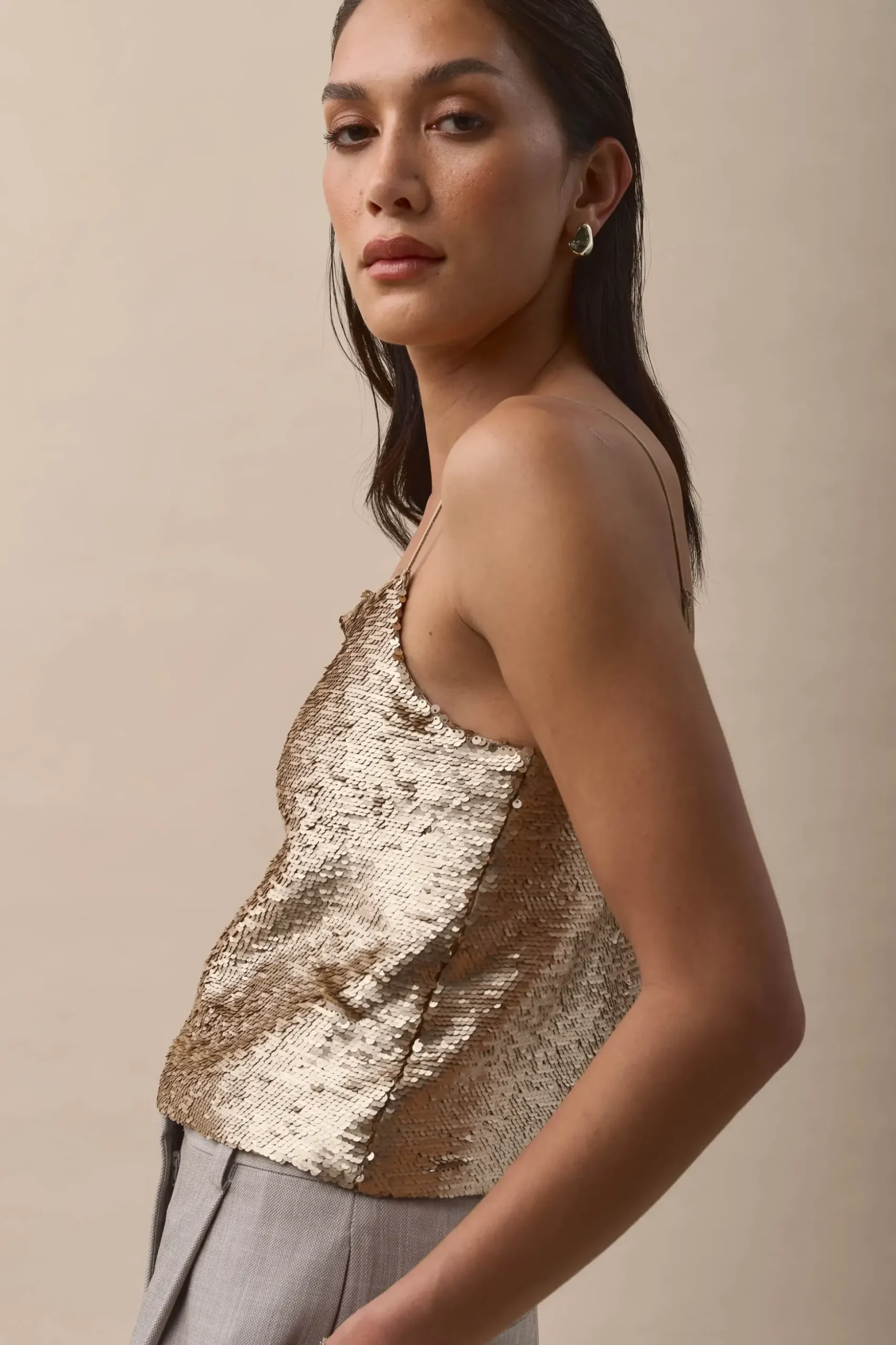 Studio. M Glitz And Glam Sequin Tank