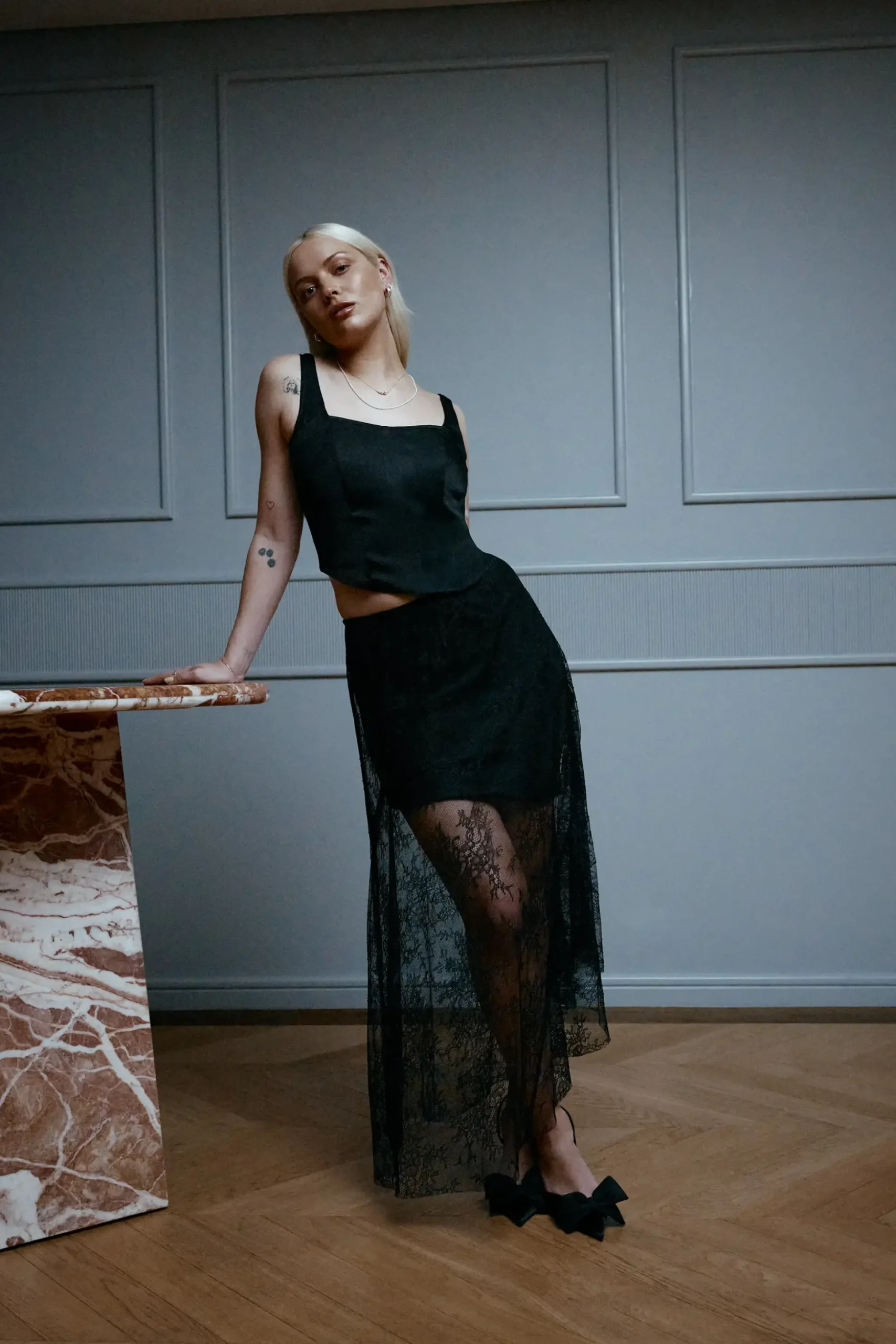 Studio. M Stand Out Lace Skirt