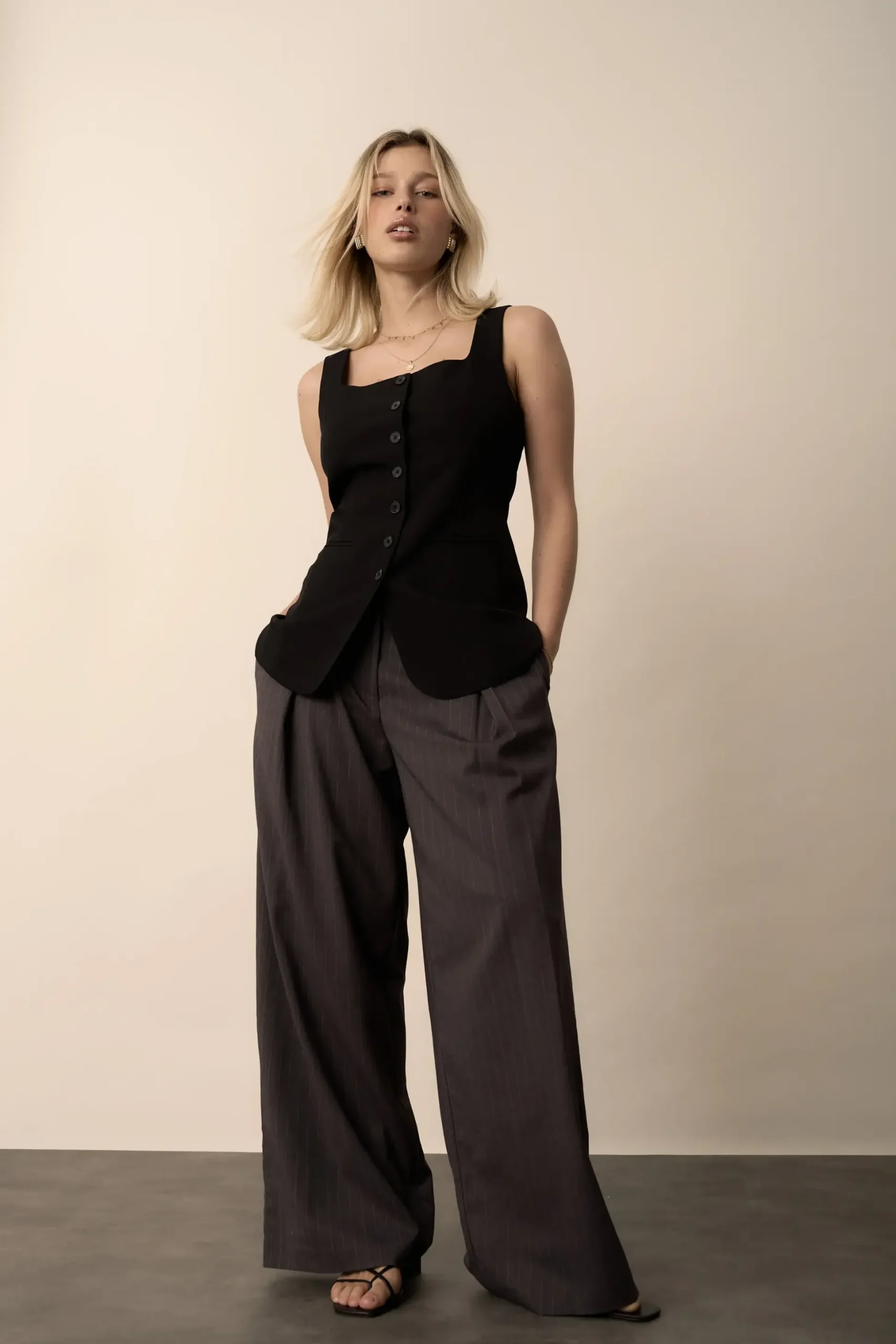 The Button Front Vest
