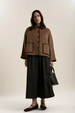 The Contrast Stitch Coat