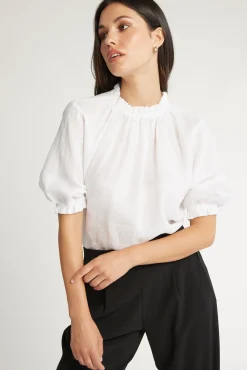 The Frill Detail Short Sleeve Blouse