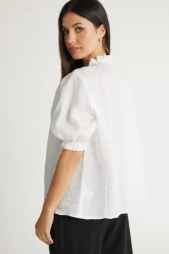 The Frill Detail Short Sleeve Blouse