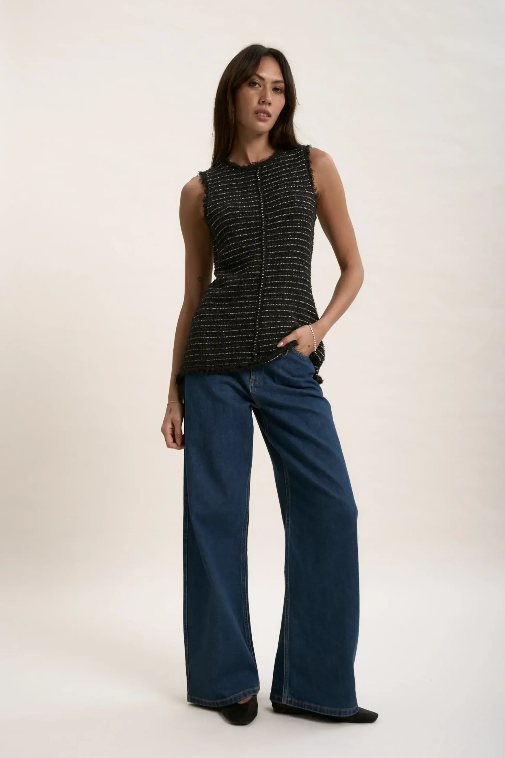 The Knitted Longline Top