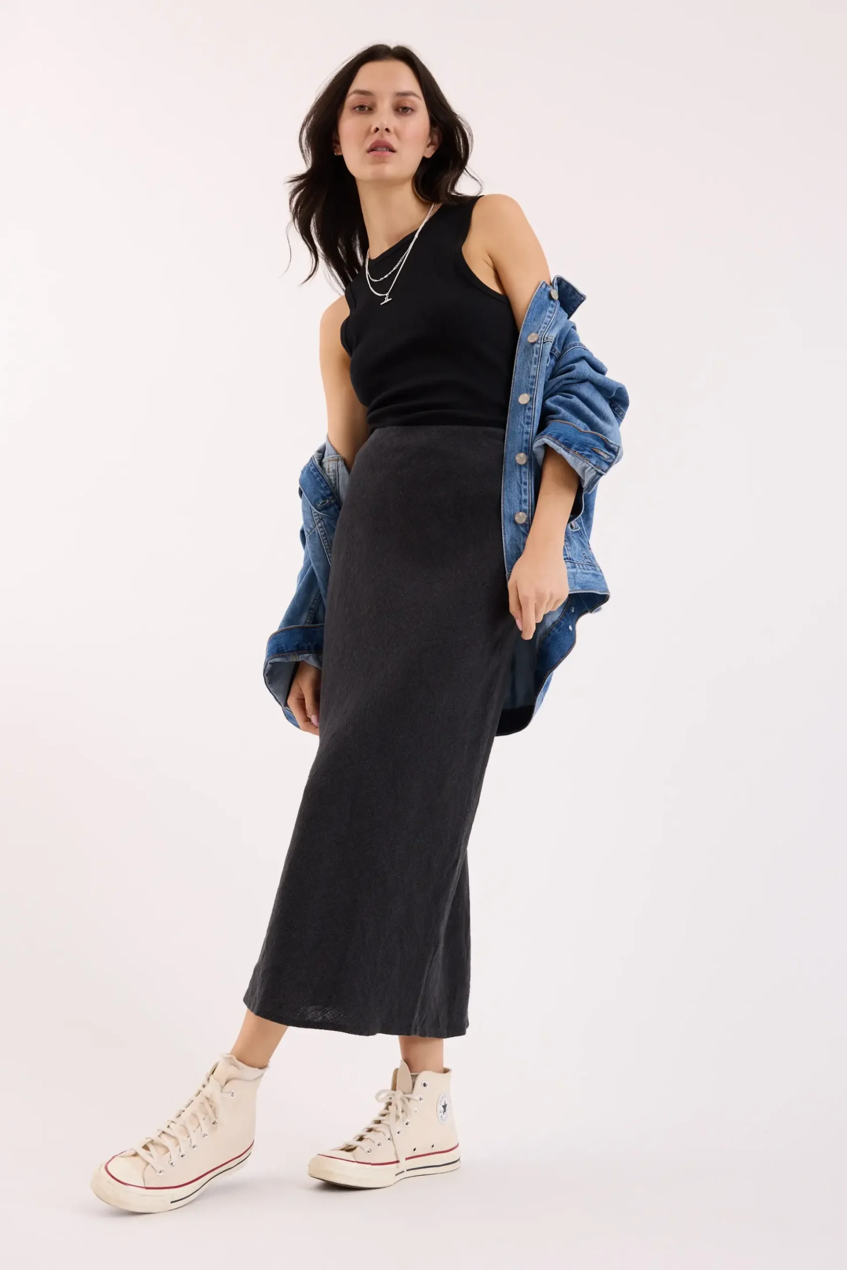The Linen Slip Skirt