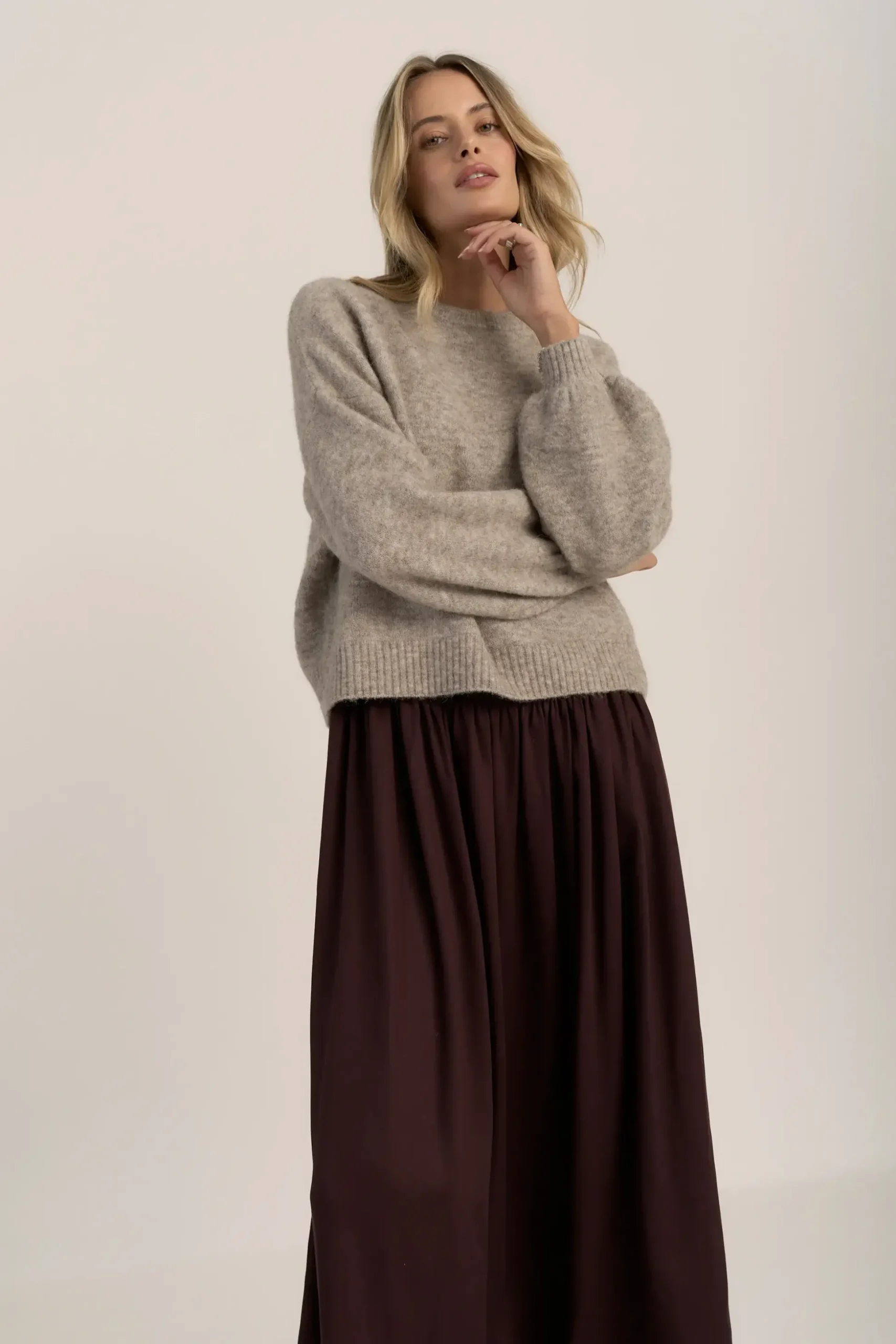 The Luxe Whisper Crew Neck Sweater