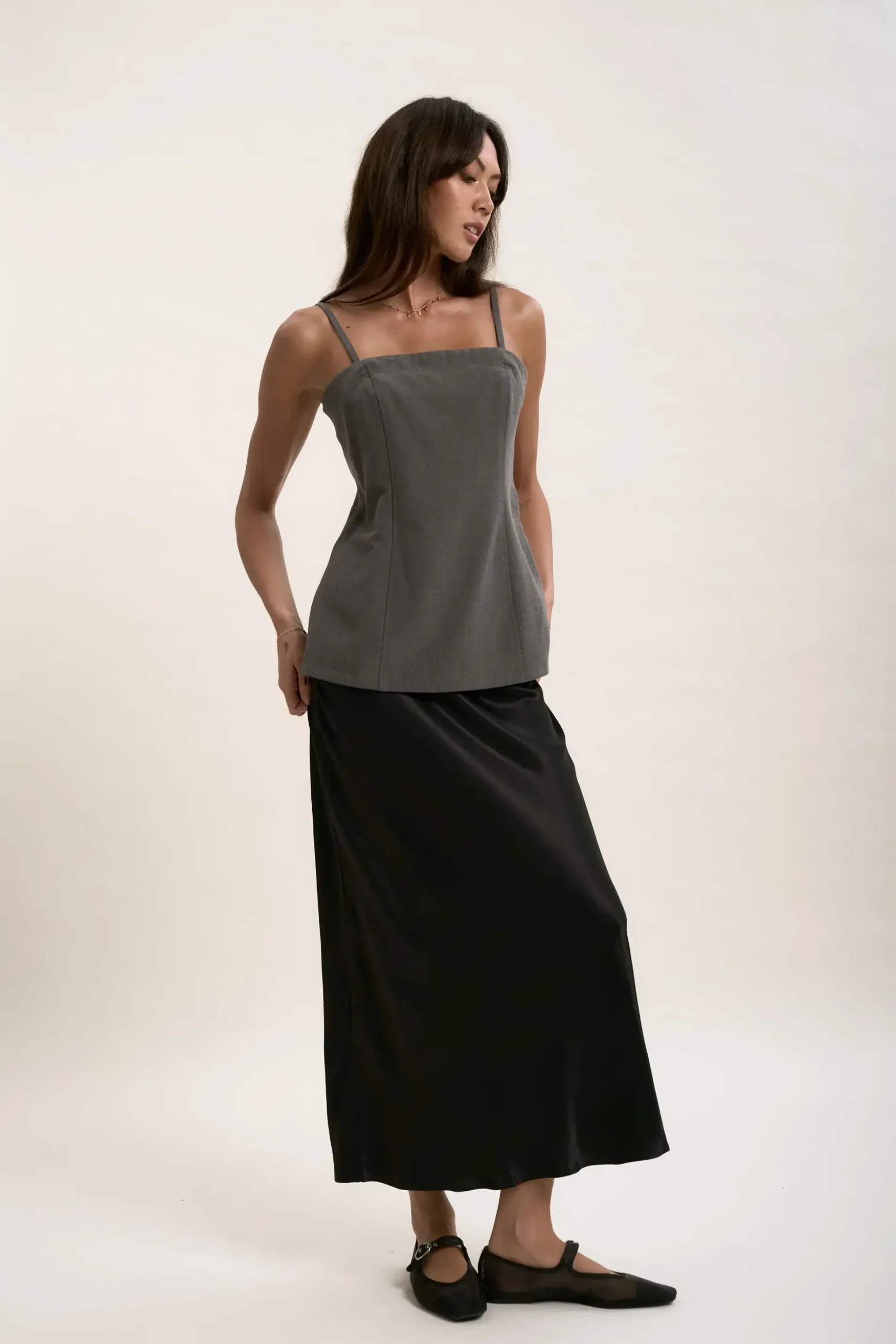 The Maxi Slip Skirt