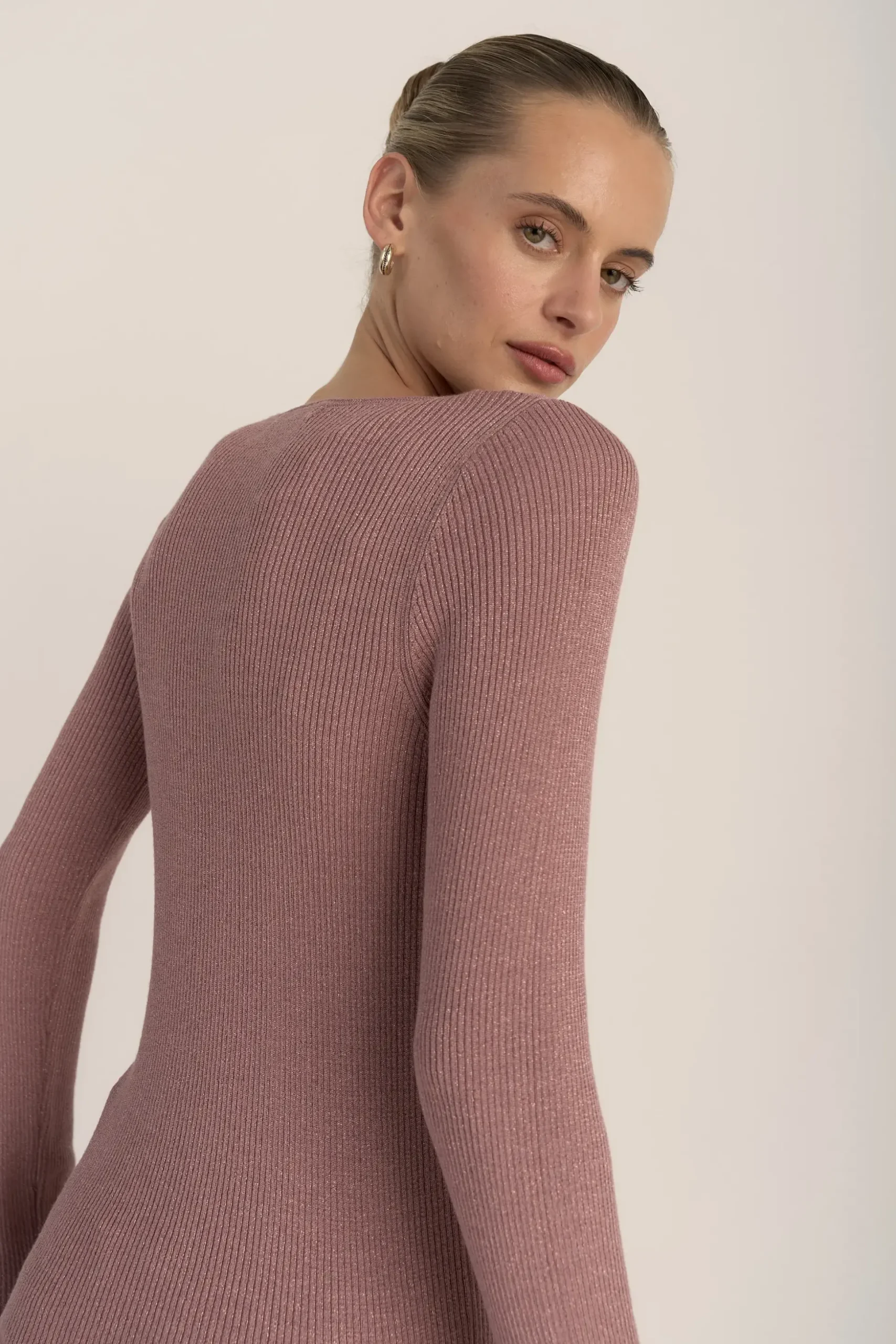 The Merino Silk Lurex Layering Top