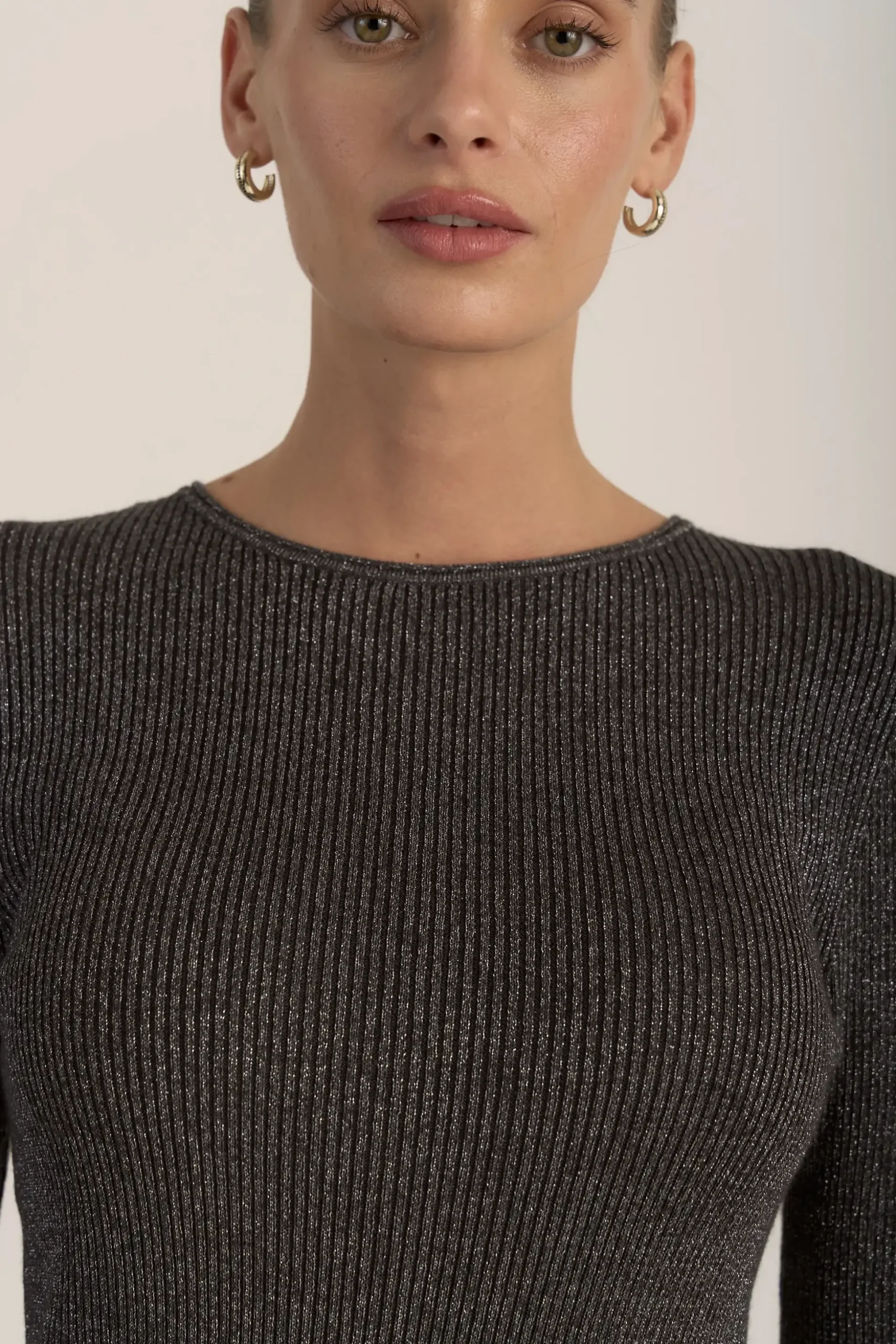 The Merino Silk Lurex Layering Top