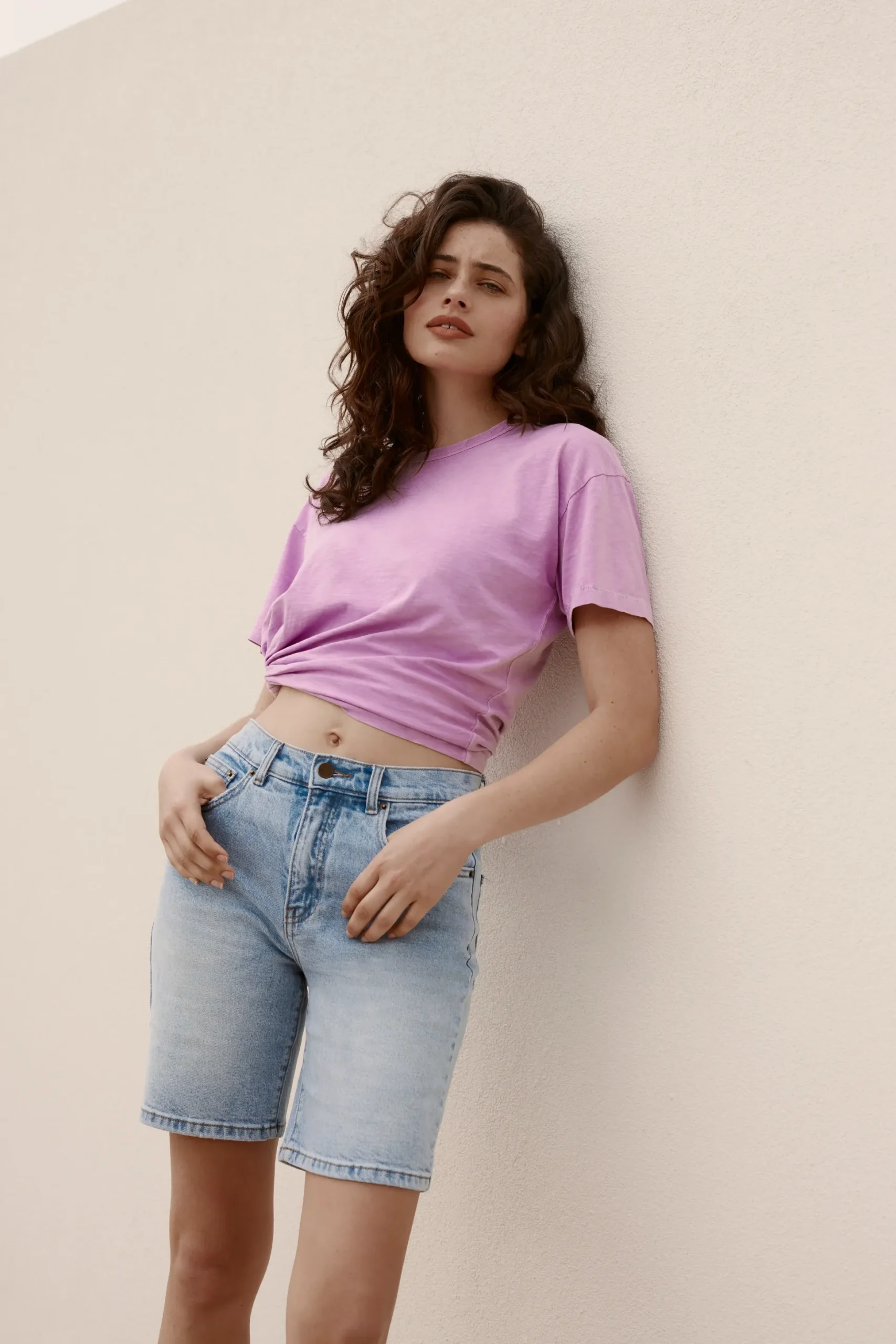 The Relaxed Straight Denim Short