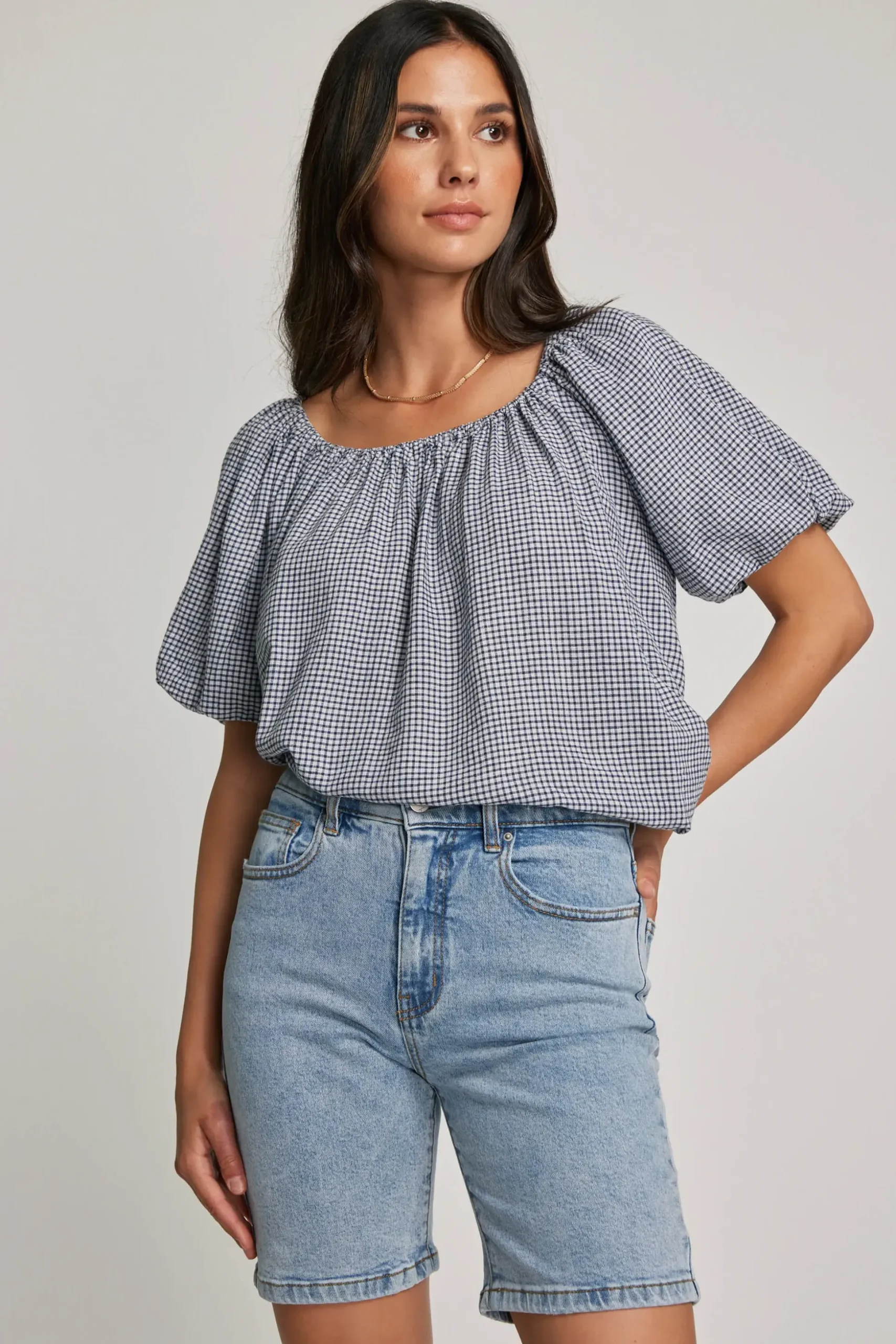 The Relaxed Straight Denim Short