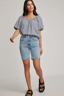 The Relaxed Straight Denim Short
