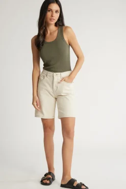 The Relaxed Straight Denim Short