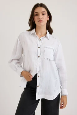 The Seam Detail Linen Shirt