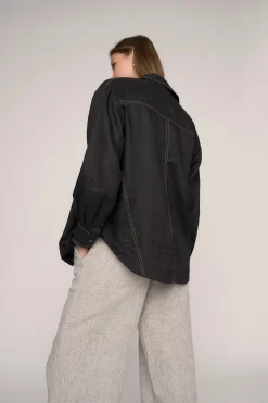 The Seam Detail Linen Shirt