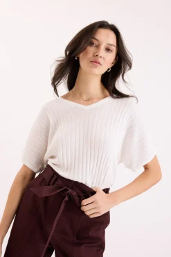The V Neck Knitted Top