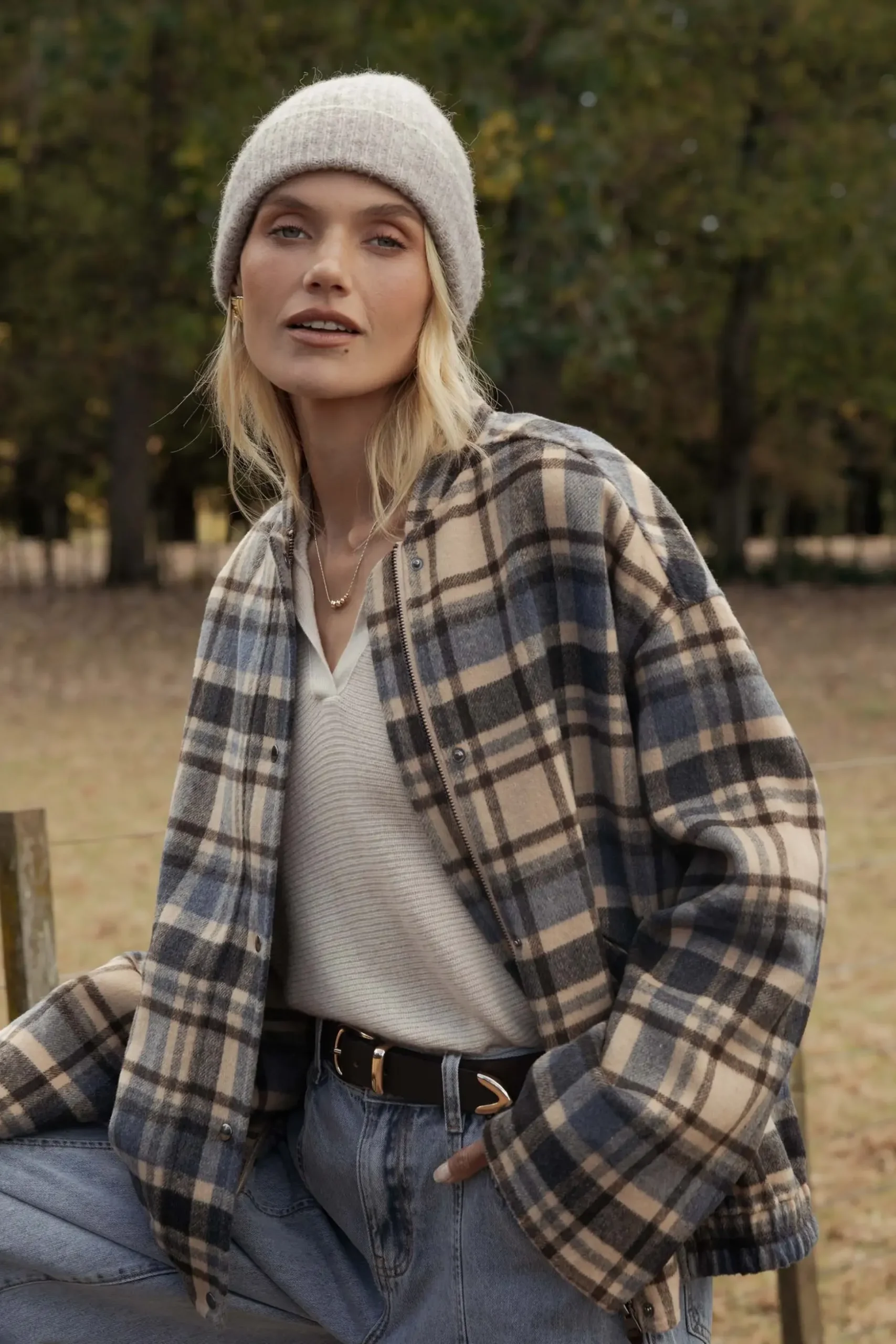 The Wool Blend Bomber Coat