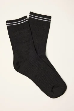 Twin Stripe Crew Socks