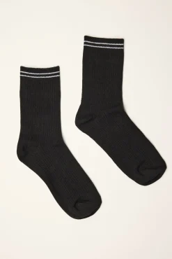 Twin Stripe Crew Socks